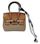 BAK510003 Two Tone Mini Bag Charm - MiMi Wholesale