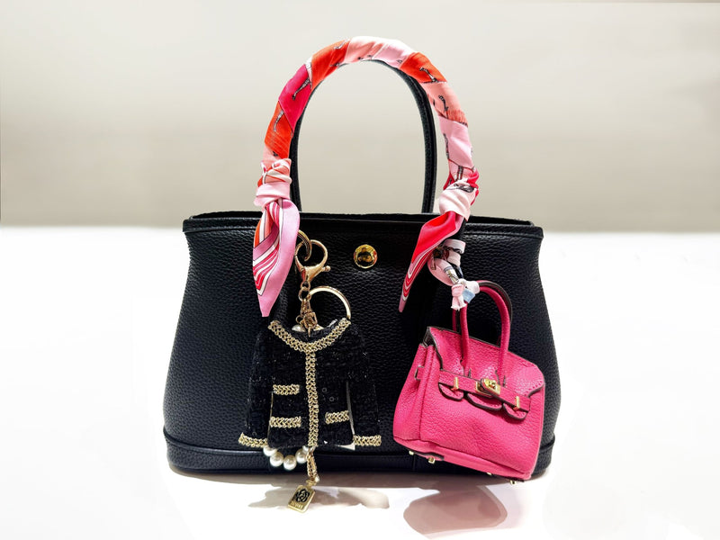 BAK510005 Solid Color Mini Bag Charm - MiMi Wholesale