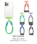 BAK510056 Stripe Rope Keychain/Bag Charm/Phone Lanyard/ - MiMi Wholesale