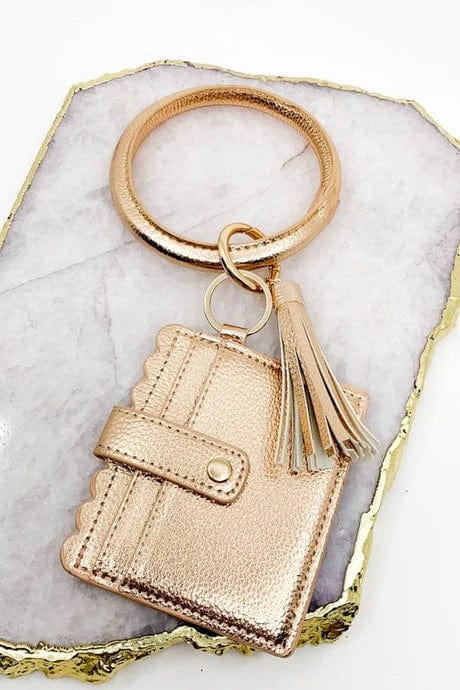 BB139X115 Solid Bangle/Key - Chain/Wallet w/ID Window - MiMi Wholesale