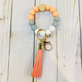 BB139X180 Silicone Ribbed Beaded Keychain Bracelet - MiMi Wholesale