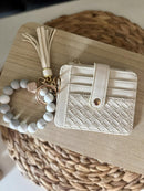 BB139x205 Nina Beaded Keychain Bracelet & Woven Wallet Combo - MiMi Wholesale