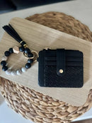 BB139x205 Nina Beaded Keychain Bracelet & Woven Wallet Combo - MiMi Wholesale