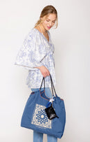 BBT510134 Emma Nylon Paisley Pattern Rope Handle Tote Bag - MiMi Wholesale