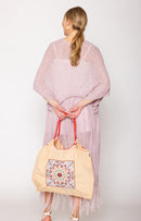 BBT510135 Aizha Nylon Paisley Pattern Rope Handle Tote Bag - MiMi Wholesale