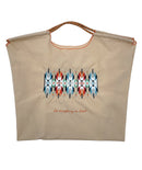 BBT510143 Nylon Aztec Pattern Rope Handle Tote Bag - MiMi Wholesale