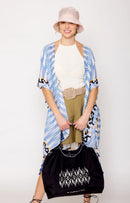 BBT510143 Nylon Aztec Pattern Rope Handle Tote Bag - MiMi Wholesale