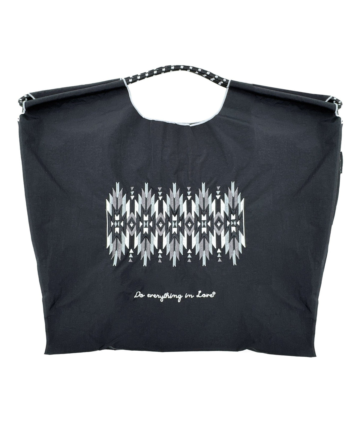BBT510143 Nylon Aztec Pattern Rope Handle Tote Bag - MiMi Wholesale