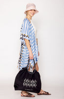 BBT510143 Nylon Aztec Pattern Rope Handle Tote Bag - MiMi Wholesale
