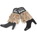 BC10118 Faux Leather Fringe Boot Cuffs - MiMi Wholesale