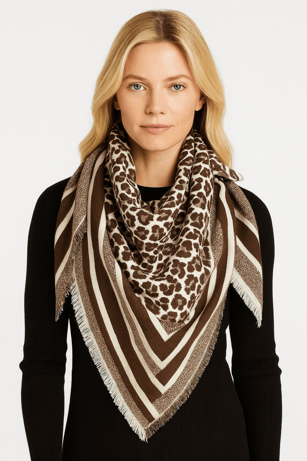 BCL520148 Leopard Print Scarf - MiMi Wholesale