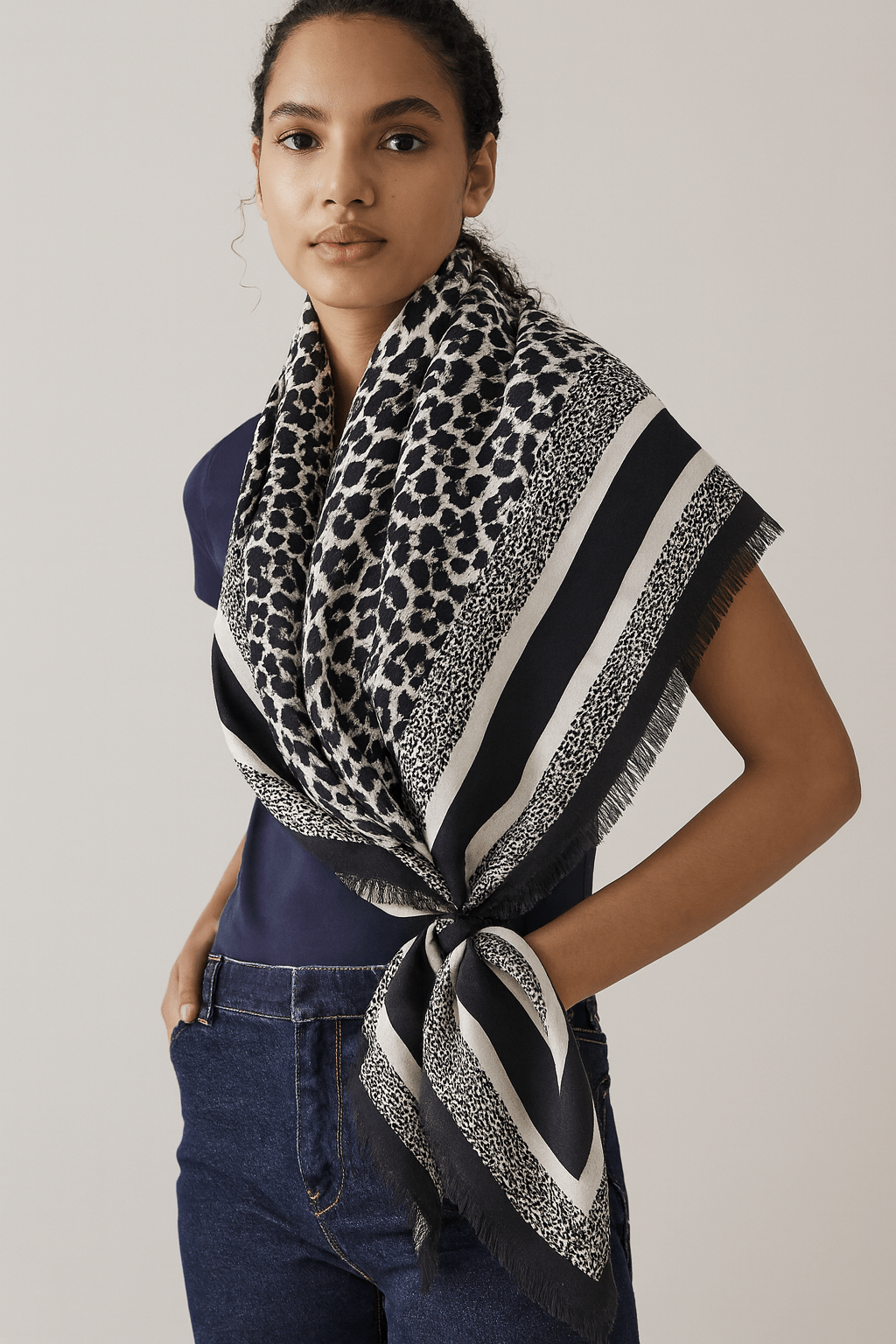 BCL520148 Leopard Print Scarf - MiMi Wholesale