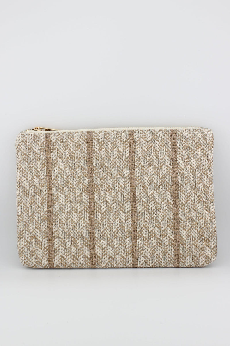 BG377X174 Palm Straw Cosmetic/Makeup Bag - MiMi Wholesale