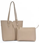 BGA6467 Kristine 2 in 1 Tote Bag Set - MiMi Wholesale