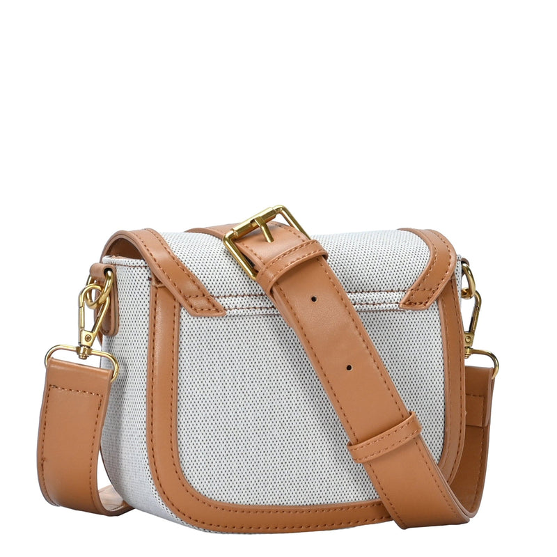 BGA6653 Two Tone Crossbody Bag - MiMi Wholesale