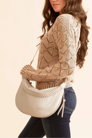 BGA6744 Anitra Braided Crossbody Bag - MiMi Wholesale