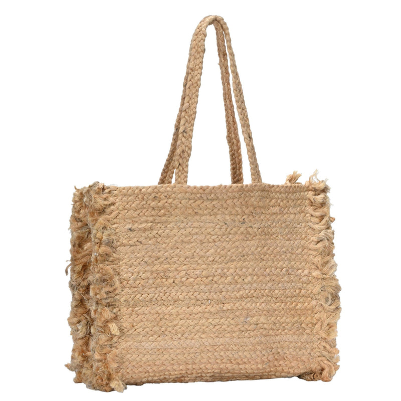 BGAIN173 "Beach" Straw Tote - MiMi Wholesale