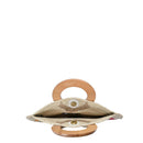 BGAIN236 Handmade Half Moon Jute Floral Clutch With Chain Strap - MiMi Wholesale