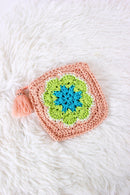 BGAIN274 Rochelle Crochet Flower Coin Pouch - MiMi Wholesale
