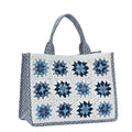 BGAIN302 Flower Crochet Tote Bag - MiMi Wholesale