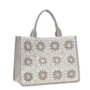 BGAIN302 Flower Crochet Tote Bag - MiMi Wholesale