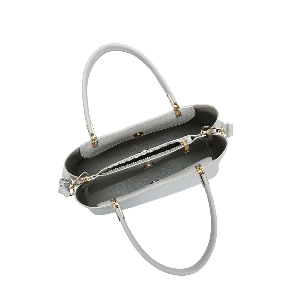 BGT3164 Two Compartment Structured Top Handle Handbag/Satchel