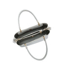 BGT3164 Two Compartment Structured Top Handle Handbag/Satchel - MiMi Wholesale