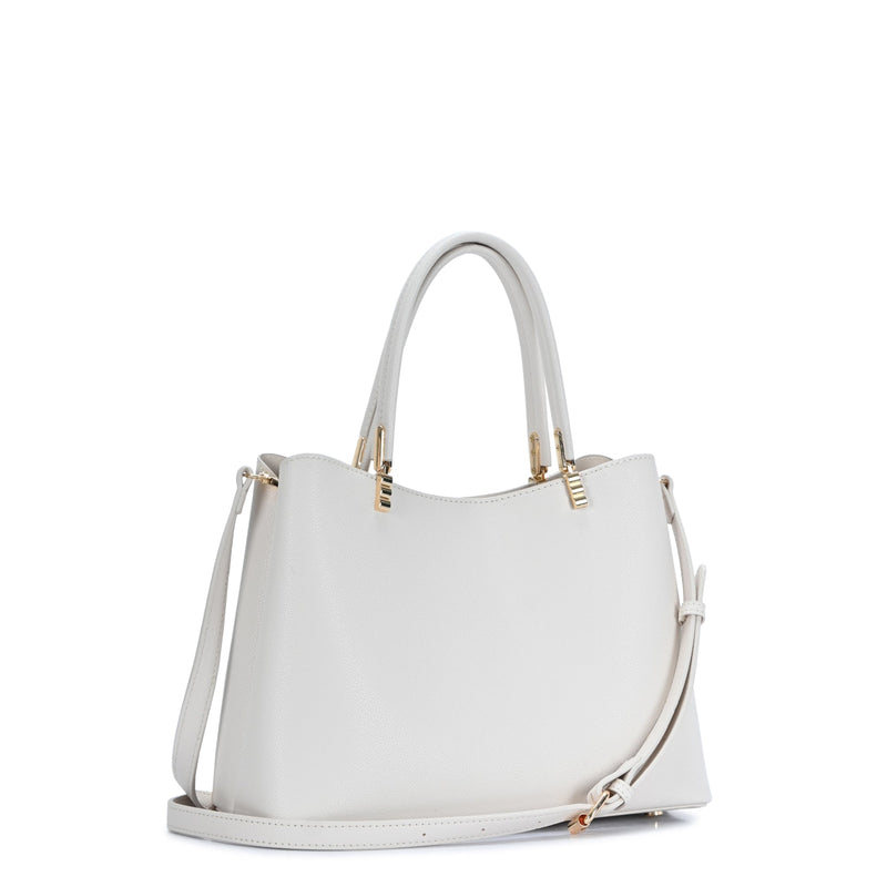 BGT3164 Two Compartment Structured Top Handle Handbag/Satchel - MiMi Wholesale