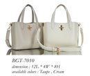 BGT7010 Annette Three Compartment Satchel/Crossbody Bag - MiMi Wholesale