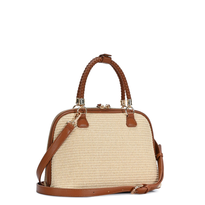 BGT7237 Zana Straw Satchel/Crossbody Bag - MiMi Wholesale