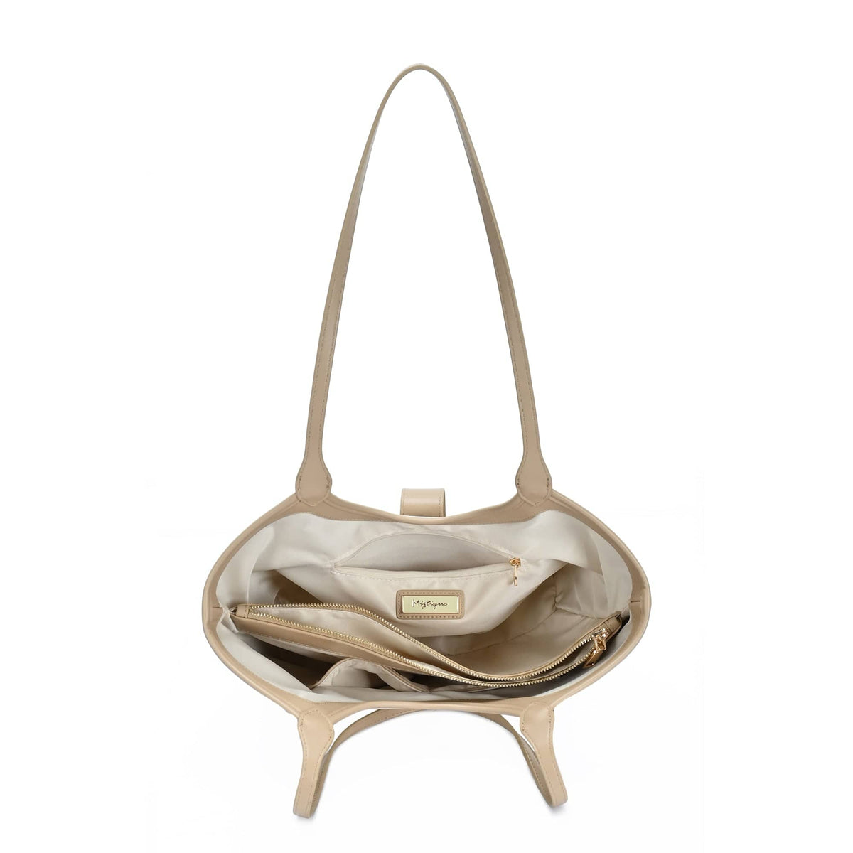 BGT8917 Leanne Canvas Three Compartment Tote Bag - MiMi Wholesale