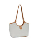 BGT8917 Leanne Canvas Three Compartment Tote Bag - MiMi Wholesale