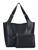 BGW48586 Brianne 2 in 1 Tote Bag With Pouch - MiMi Wholesale