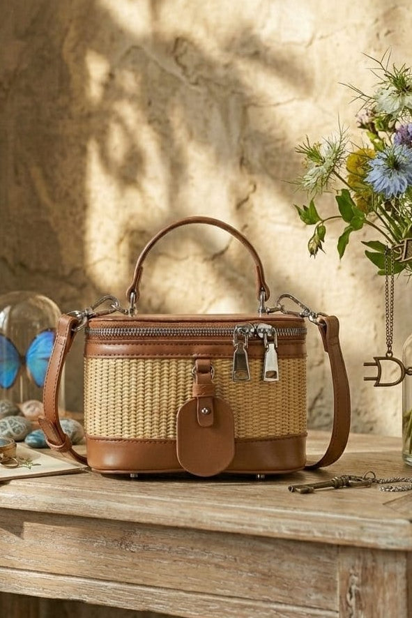 BGW6584 Madison Woven Crossbody Bag - MiMi Wholesale