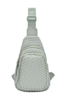 BGW7308 Marie Neoprene Woven Sling Bag - MiMi Wholesale