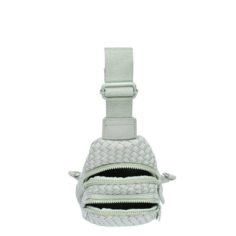 BGW7308 Marie Neoprene Woven Sling Bag - MiMi Wholesale
