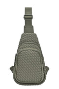 BGW7308 Marie Woven Sling Bag - MiMi Wholesale