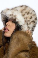 BKC0076 Faux Fur Leopard Bucket Hat - MiMi Wholesale
