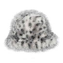 BKC0076 Faux Fur Leopard Bucket Hat - MiMi Wholesale