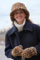 BKE0162 Leopard Faux Fur Bucket Hat - MiMi Wholesale