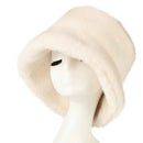 BKE0169 Glitter Short Faux Fur Bucket Hat - MiMi Wholesale