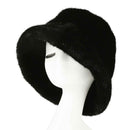BKE0169 Glitter Short Faux Fur Bucket Hat - MiMi Wholesale