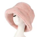 BKE0169 Glitter Short Faux Fur Bucket Hat - MiMi Wholesale