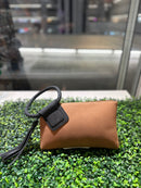 BP204SU Faux Suede Cuff Handle Tassel Wristlet/Clutch - MiMi Wholesale