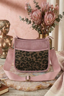 BP772 Olivia Leopard Color-Block Hobo Crossbody Bag - MiMi Wholesale