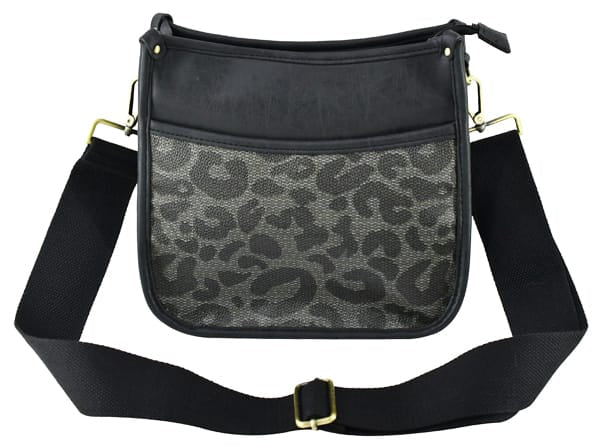 BP772 Olivia Leopard Color-Block Hobo Crossbody Bag - MiMi Wholesale