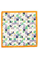 BS0039 Checkered Floral Print Bandana - MiMi Wholesale