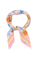 BS0047 Multi Color Flower Print Bandana - MiMi Wholesale