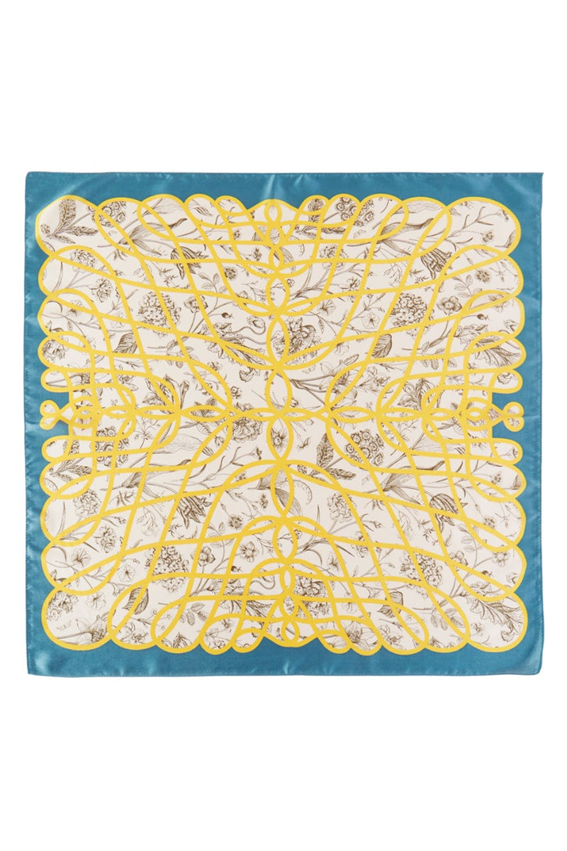 BS0078 Geometric Flower Print Bandana - MiMi Wholesale