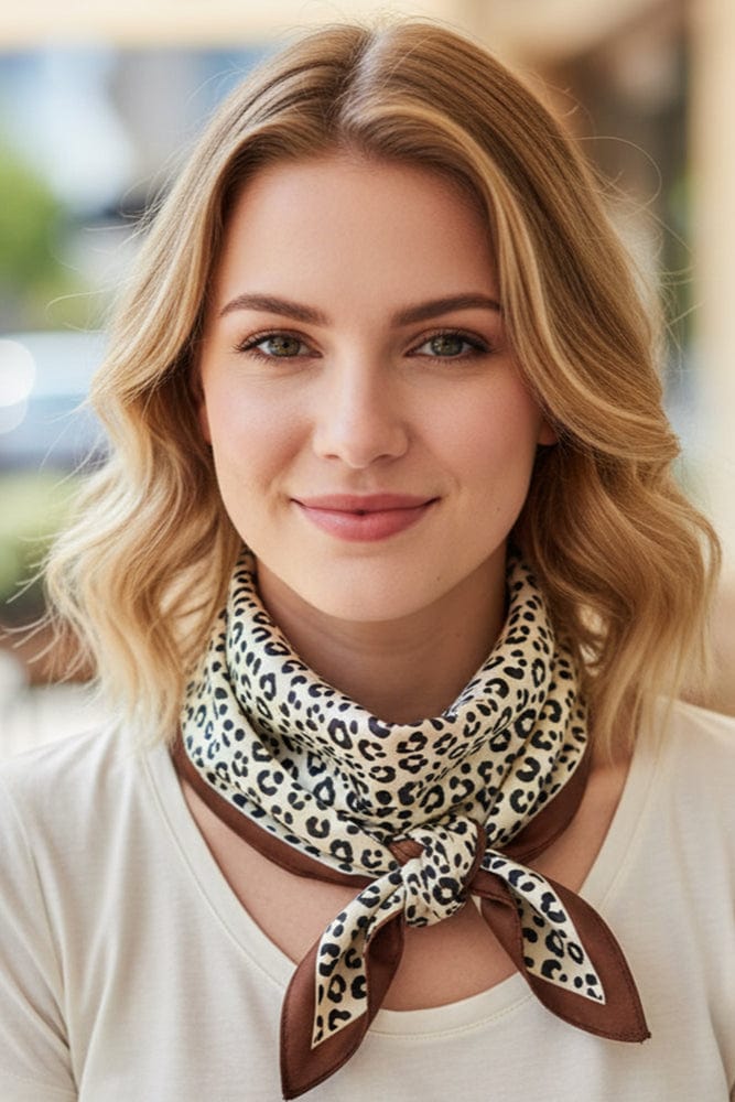 BS0095 Leopard Print Bandana - MiMi Wholesale